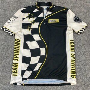 Team Spinning Cycling Jersey Black XL 1/4 Zip Polar Mad Dogg Athletics